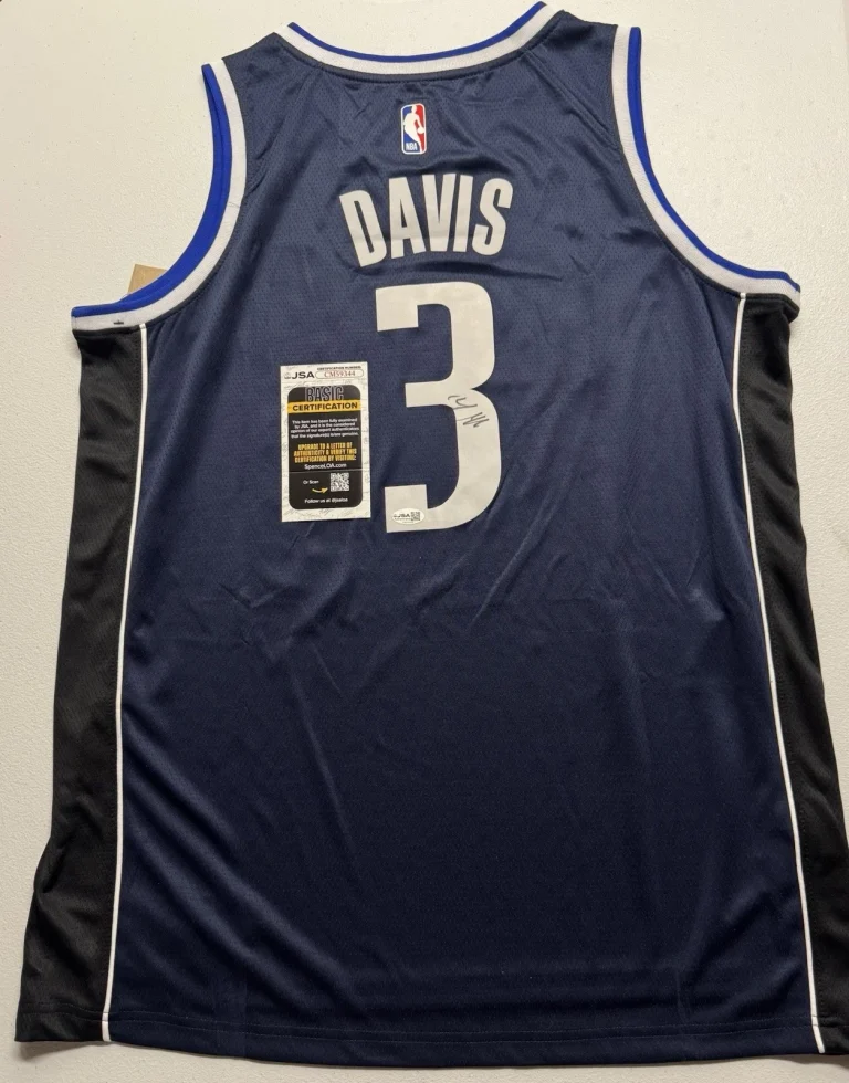 Anthony Davis Signed Autographed Dallas Mavericks Jersey JSA COA