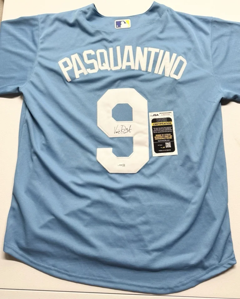 Vinnie Pasquantino Signed Autographed Kansas City Royals Jersey JSA COA