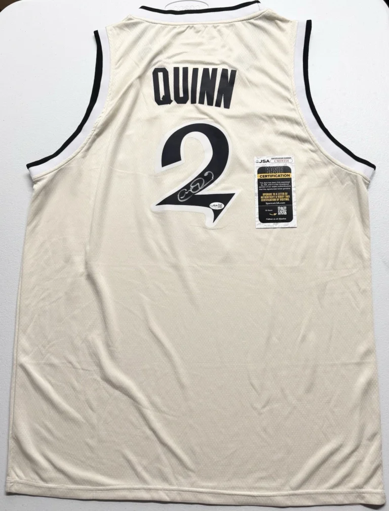 Chris Quinn Signed Autographed Notre Dame Fighting Irish Basketball Jersey JSA