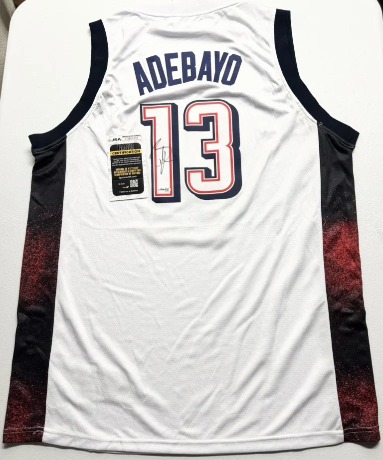 Bam Adebayo Signed Autographed Team USA Basketball Jersey JSA COA