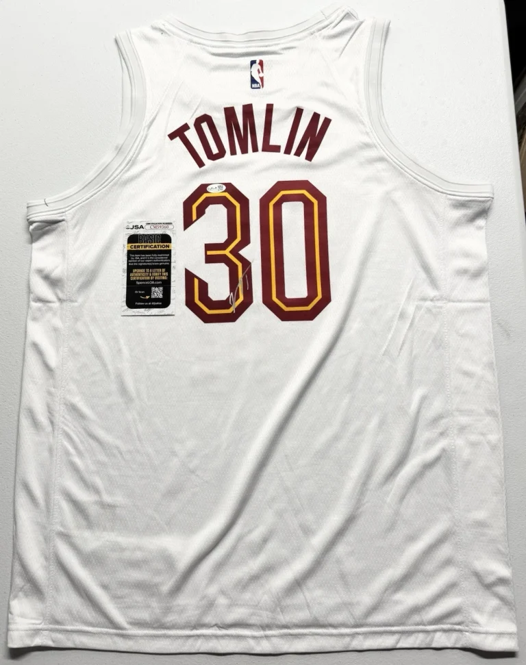 Nae'Qwan Tomlin Signed Autographed Cleveland Cavaliers Basketball Jersey JSA COA