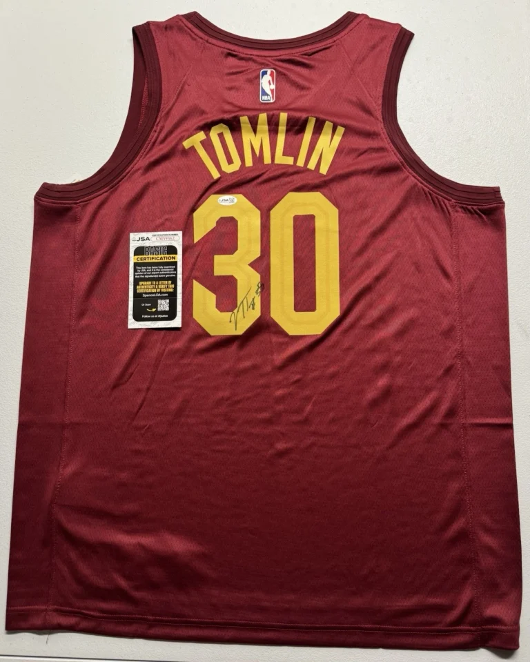Nae'Qwan Tomlin Signed Autographed Cleveland Cavaliers Basketball Jersey JSA COA