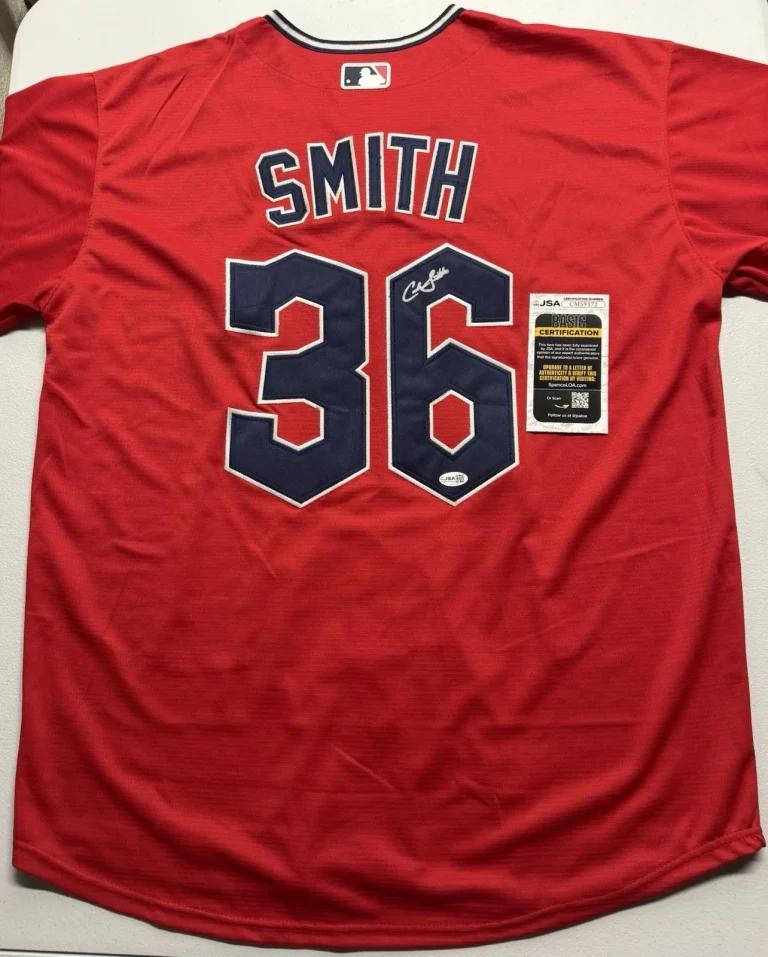 Cade Smith Signed Autographed Cleveland Guardians Jersey JSA COA