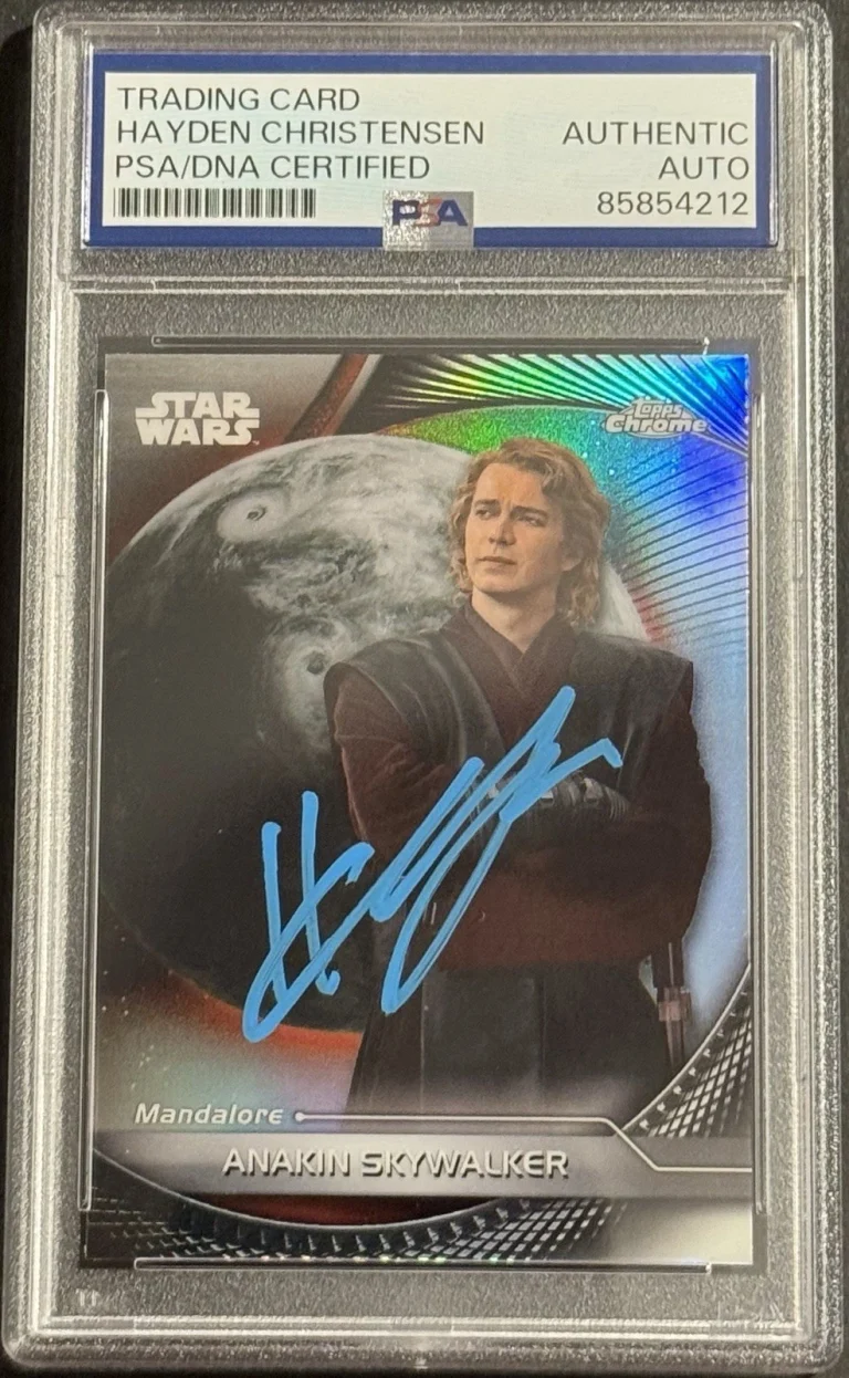 Hayden Christensen Signed 2025 Topps Chrome Hyperspace Star Wars Anakin PSA/DNA