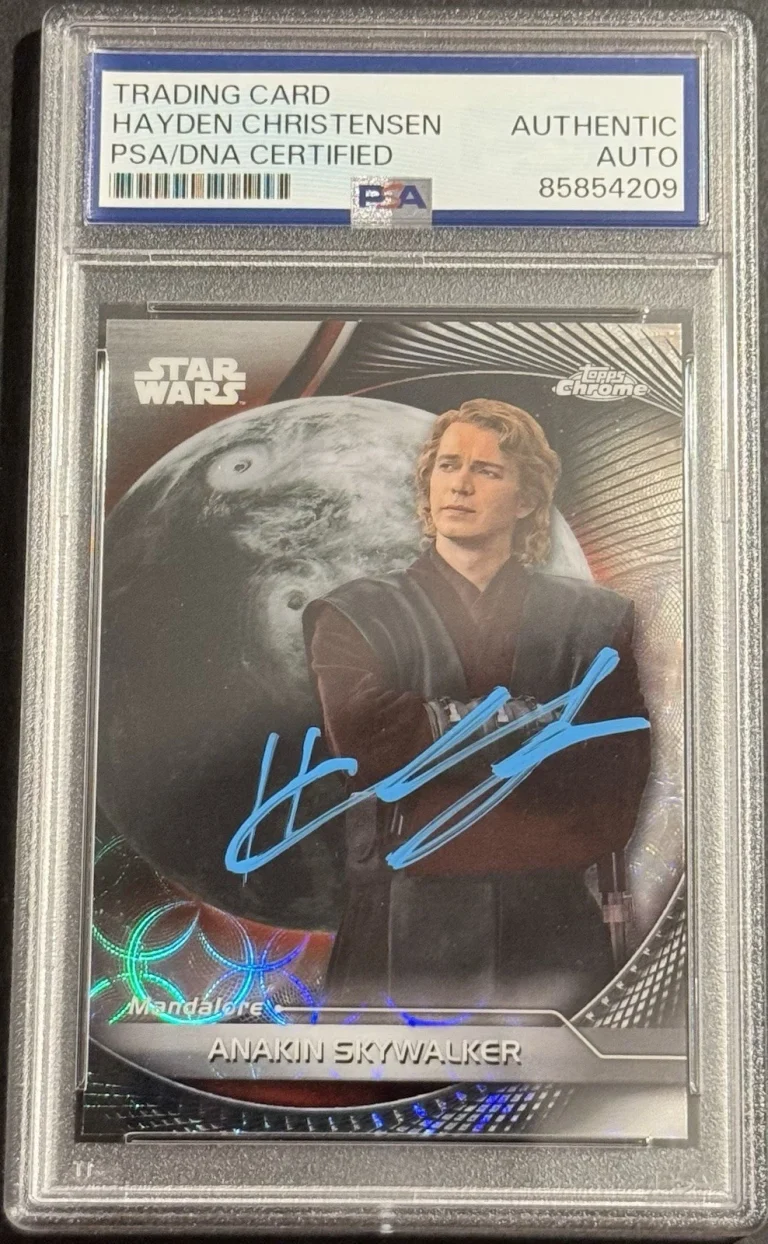 Hayden Christensen Signed 2025 Topps Chrome Hyperspace Star Wars Anakin PSA/DNA