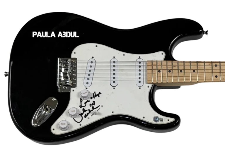 Paula Abdul Signed Autograph Electric Guitar Forever Your Girl Singer BAS COA