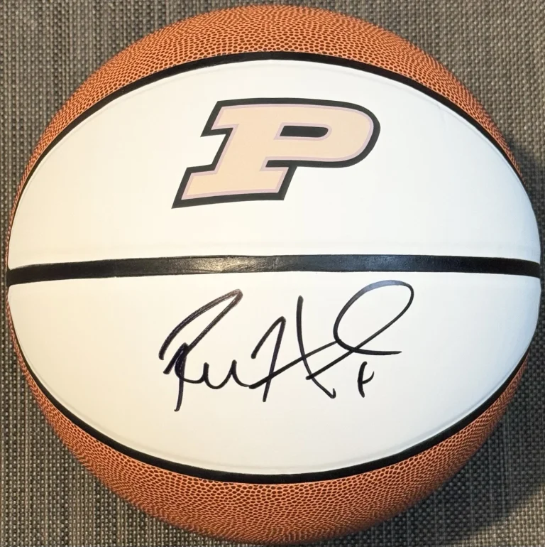 Robbie Hummel Signed Autographed Purdue Boilermaker Logo Basketball PSA/DNA COA