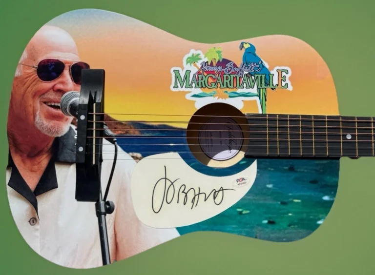 Margaritaville JIMMY BUFFETT Autographed Limited Edition Acoustic Guitar PSA