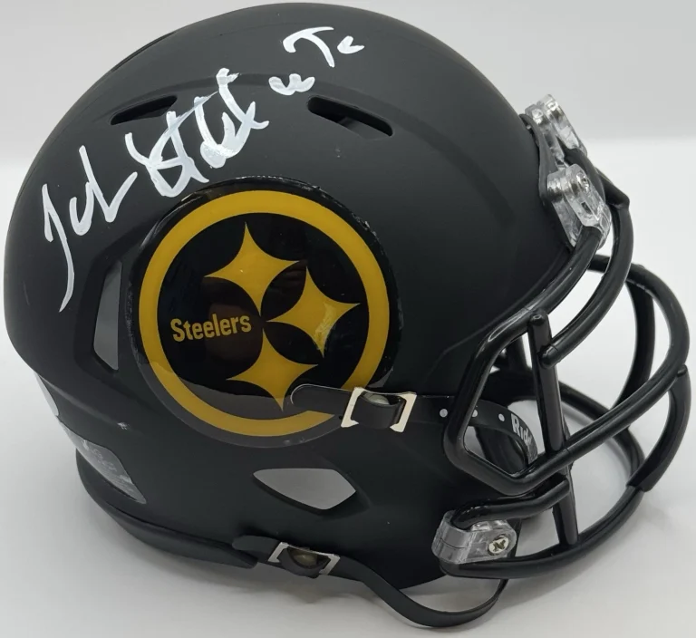 John Stallworth Signed Autograph Pittsburgh Steelers Chrome Mini Helmet PSA/DNA
