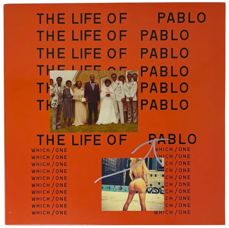 Kanye West Signed Autograph The Life of Pablo Vinyl Record Album LP Ye JSA COA