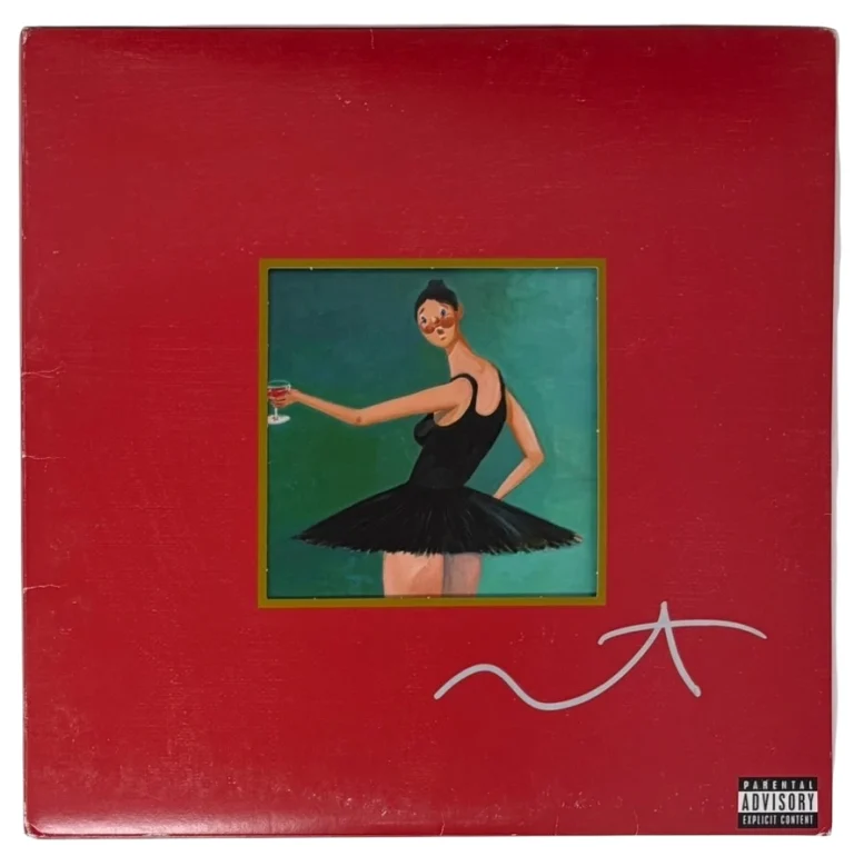 Kanye West Signed My Beautiful Dark Twisted Fantasy Vinyl LP Album MBDTF JSA COA