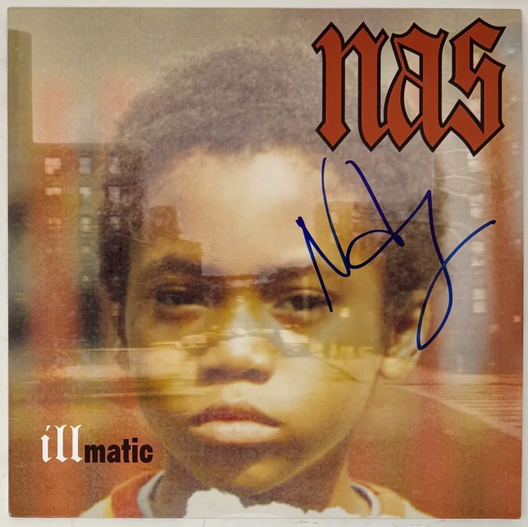 NAS Signed Illmatic Vinyl Record Album LP Autograph Nasir Jones Rapper JSA COA