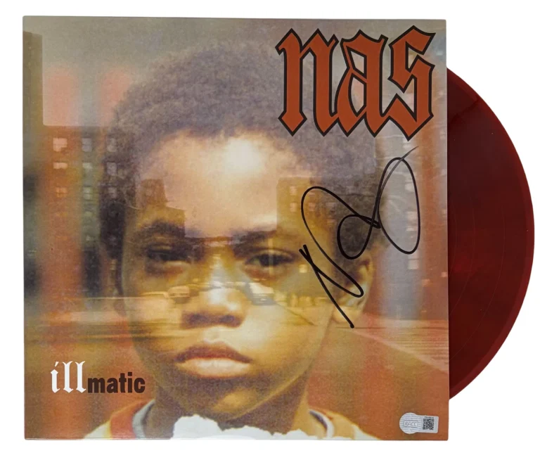 Nas Illmatic Signed Autograph Vinyl Record Album LP Nasir Jones Rapper JSA COA