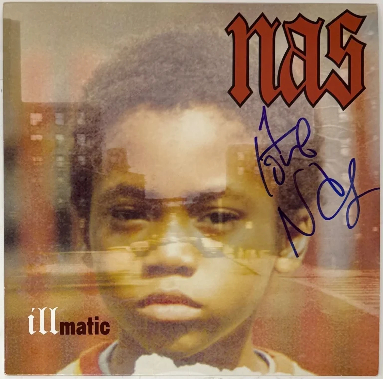 Nas Illmatic Signed Autograph Vinyl Record LP Nasir Jones 'One Love' JSA COA