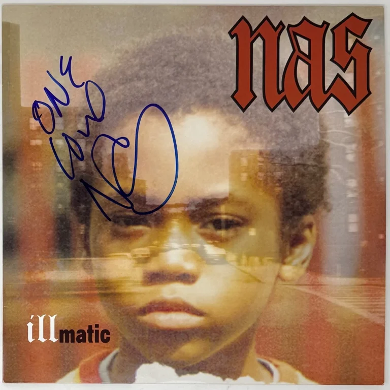 Nas Signed Autograph Illmatic Vinyl Record Album LP One Love Inscription JSA COA