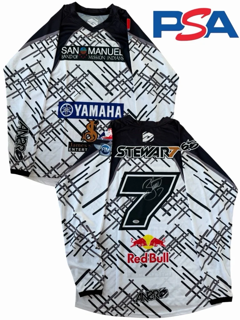 James Bubba Stewart Signed Yamaha Supercross #7 Jersey PSA AUTO Motocross SMX