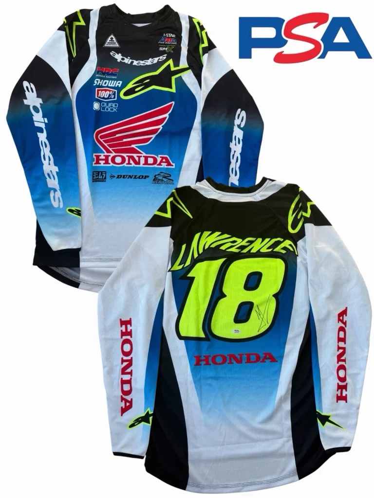 Jett Lawrence Signed Honda HRC Racing #18 Supercross Jersey PSA AUTO Motocross