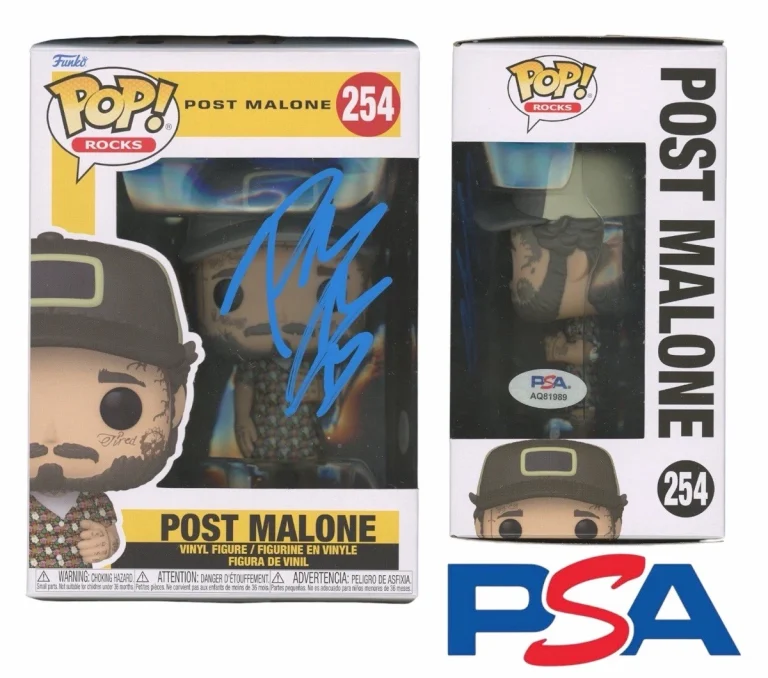 Post Malone Signed Autographed Rocks Funko Pop #254 PSA/DNA AUTO Sunflower