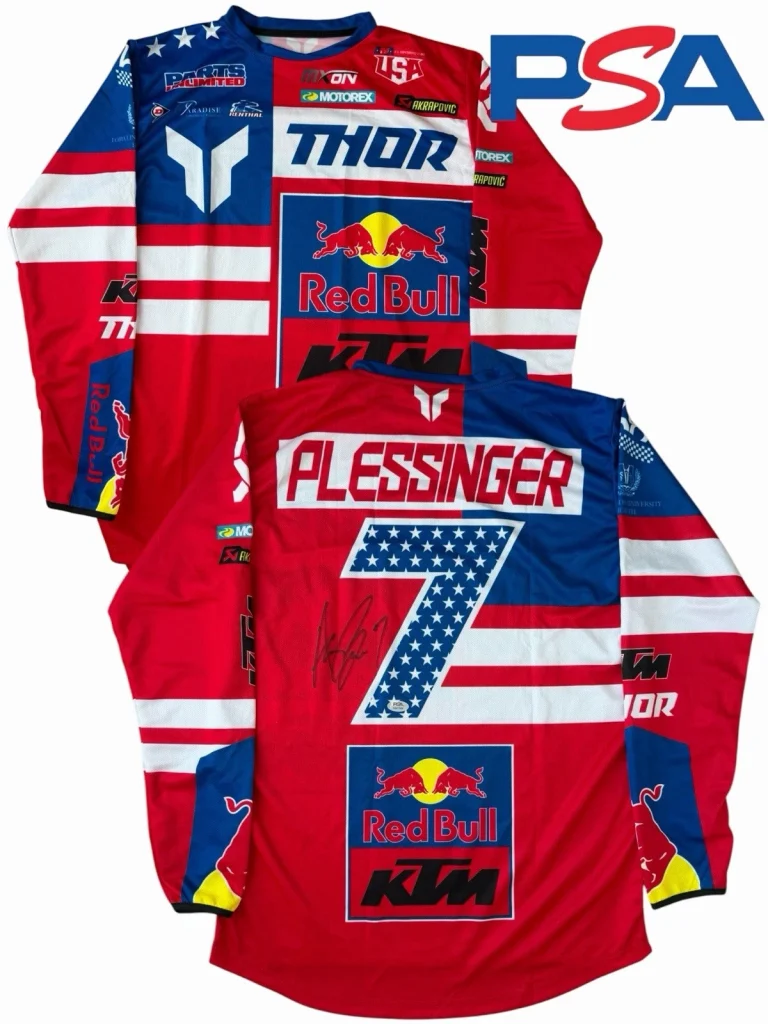 Aaron Plessinger Signed Red Bull KTM #7 Motocross Of Nations USA Jersey PSA AUTO