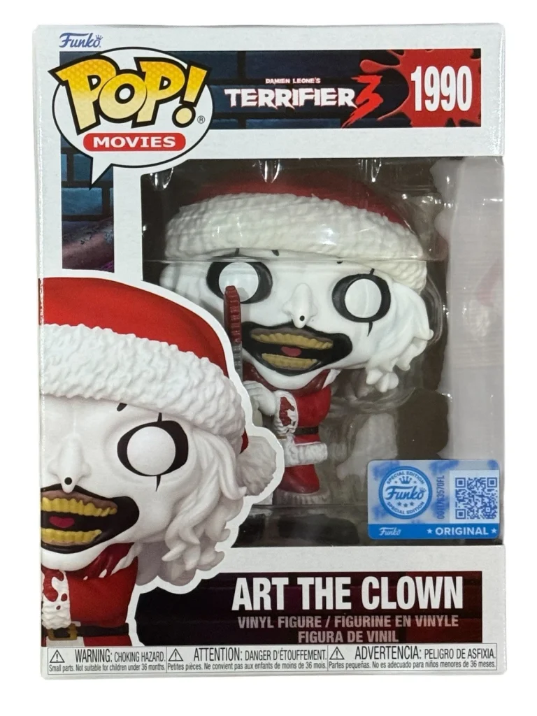 Funko Pop! Terrifier Art the Clown Chainsaw (Bloody) #1990 Exclusive +Protector