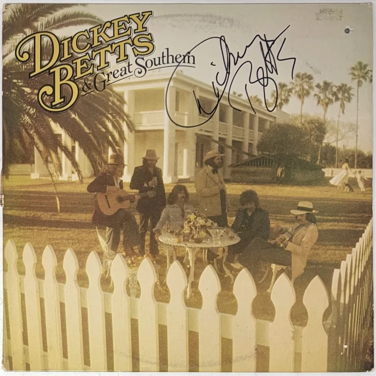 Dickey Betts Signed Great Southern Vinyl Record LP Allman Brothers Band JSA COA