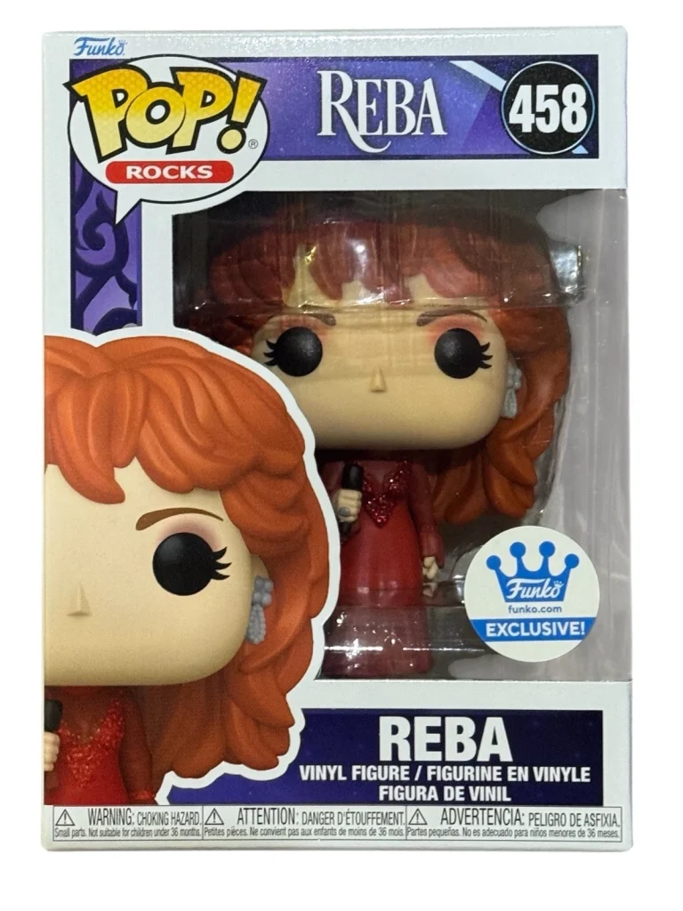 Funko Pop Rocks Reba McEntire Exclusive CMA Awards Red Dress #458 + Protector