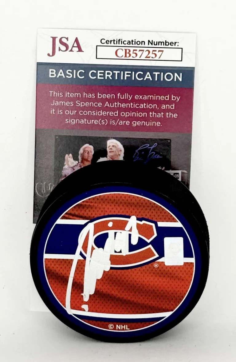 Patrik Laine signed Montreal Canadiens Reverse Retro Puck autographed #2 JSA