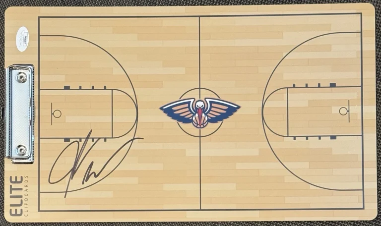 Jamahl Mosley Signed Autographed New Orleans Pelicans Coaches Clipboard JSA COA