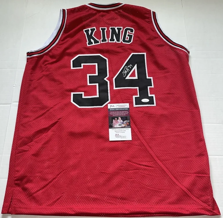 Stacey King Chicago Bulls signed Custom jersey autographed JSA