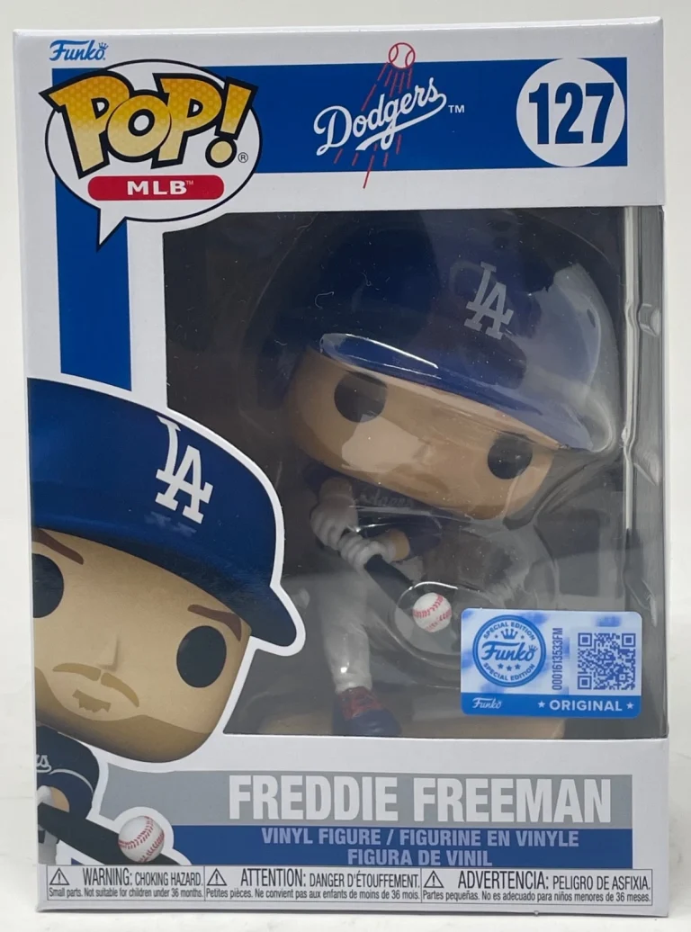 Funko Pop! Dodgers Freddie Freeman #127 (Blue) Hollywood Exclusive & Protector