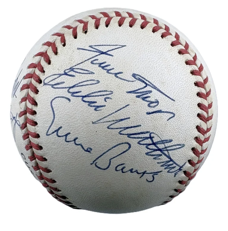 500 Home Run Club Signed ONL Baseball Aaron Mays Banks +3 PSA PSA/DNA LOA