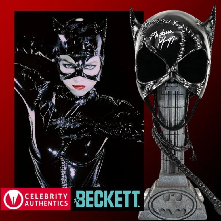 Michelle Pfeiffer Signed Batman Returns Catwoman Prop 1:1 Mask Beckett BAS