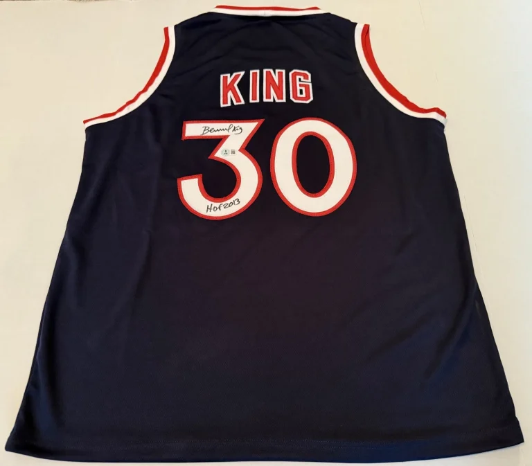 Bernard King New York Knicks signed Custom jersey W/ HOF Beckett Witnessed