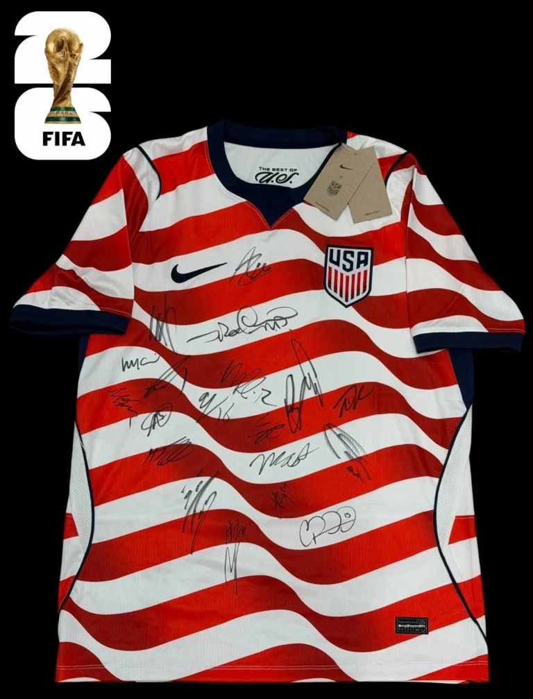 2026 USMNT United States Signed FIFA World Cup Team Jersey 20 AUTOS Pulisic ++