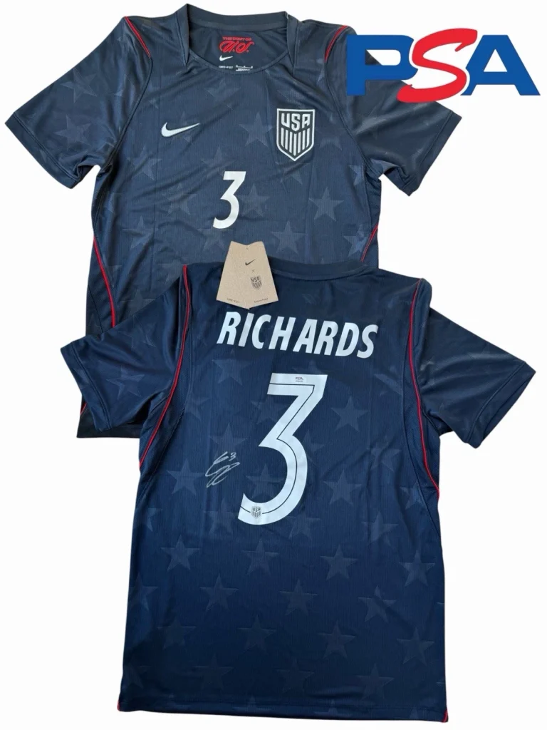 Chris Richards Signed 2026 USMNT FIFA World Cup #3 Soccer Jersey PSA AUTO USA
