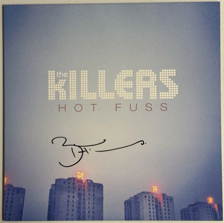 Brandon Flowers Signed Autographed The Killers Hot Fuss Vinyl LP PSA/DNA COA