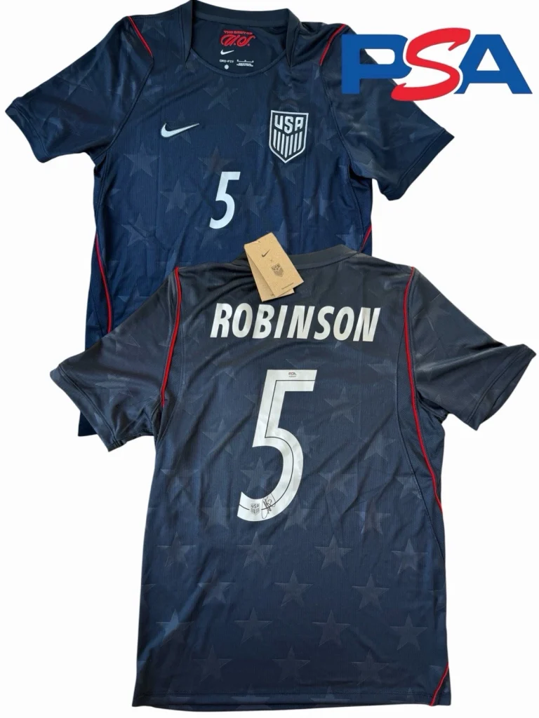 Antonee Robinson Signed 2026 USMNT FIFA World Cup #5 Soccer Jersey PSA AUTO USA
