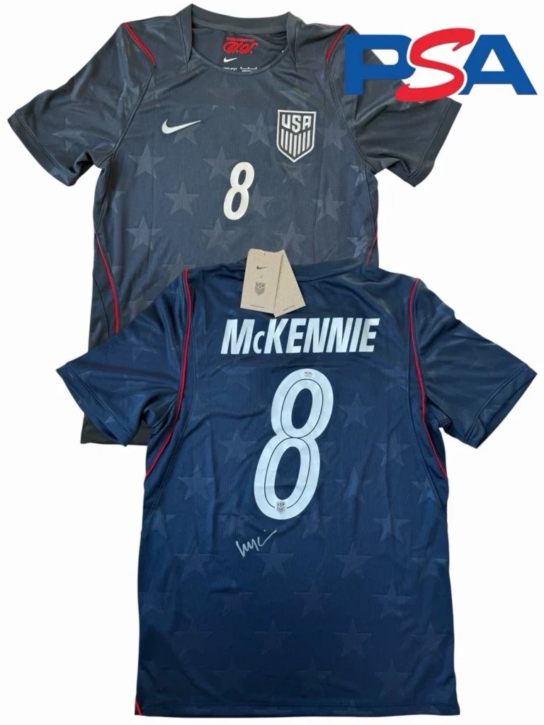 Weston McKennie Signed 2026 USMNT FIFA World Cup #8 Soccer Jersey PSA AUTO USA