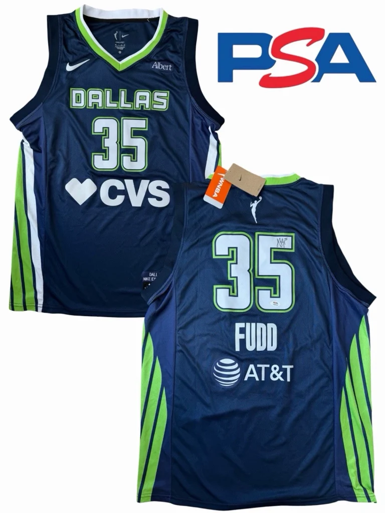Azzi Fudd Signed 2026 WNBA Rookie Dallas Wings #35 Explorer Jersey PSA/DNA AUTO
