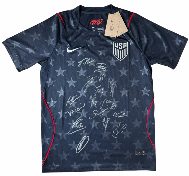2026 USMNT United States Signed FIFA World Cup Team Jersey 16 AUTOS Pulisic ++
