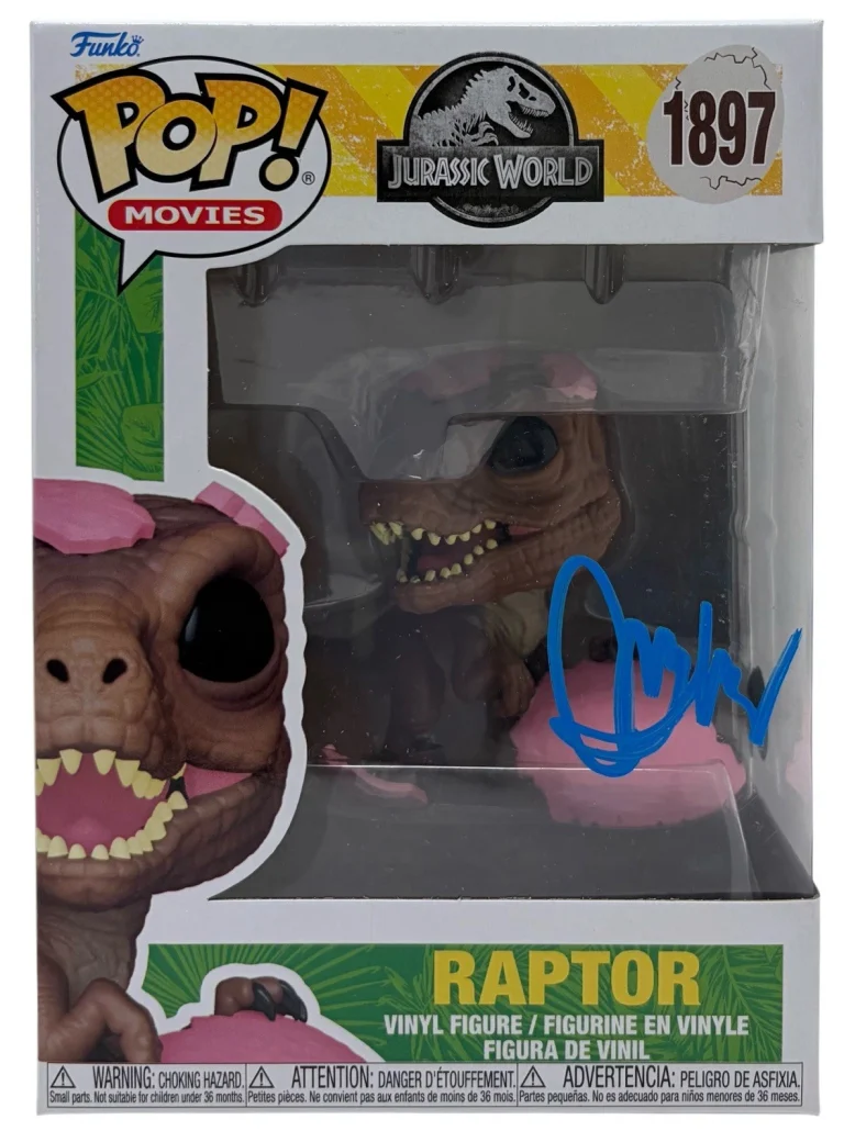 BD Wong Signed Jurassic Park Raptor Funko Pop 1897 Dr Henry Wu Autograph BAS COA