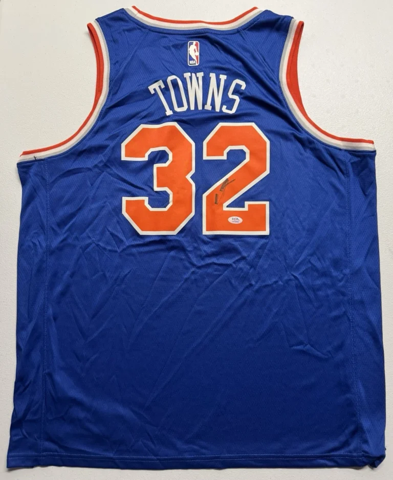 Karl Anthony Towns Signed Autographed New York Knicks Jersey PSA/DNA COA