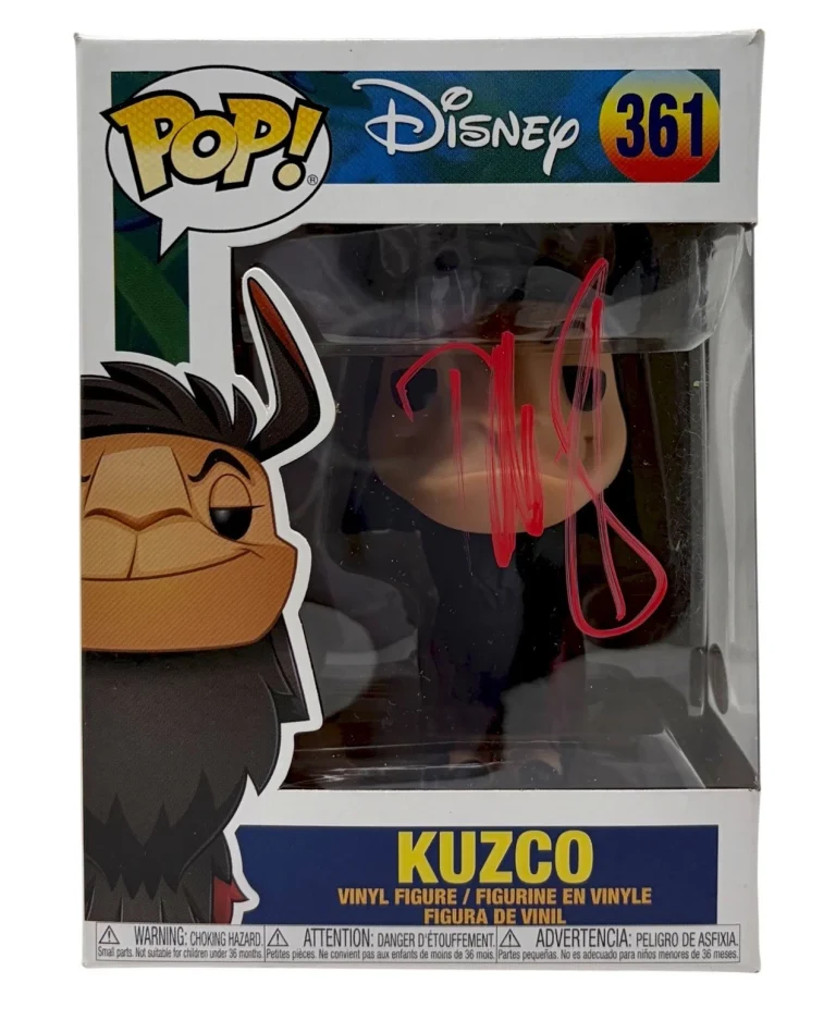 David Spade Signed Emperor's New Groove Kuzco Funko Pop Disney Autograph ACOA