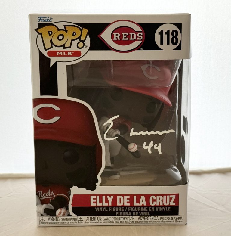 Elly De La Cruz Cincinnati Reds signed #118 Funko Pop Beckett Witnessed
