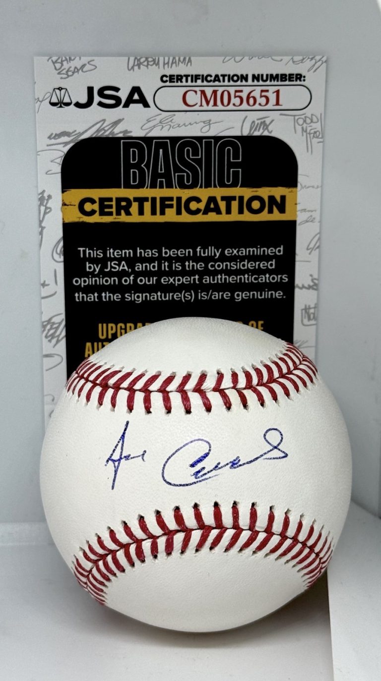 Jose Cardenal Chicago Cubs signed MLB Baseball Ball autographed JSA COA