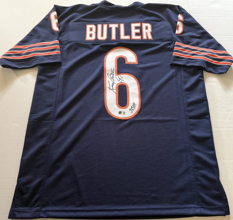 Kevin Butler Chicago Bears signed Custom jersey W/ SB XX Beckett Witnessed