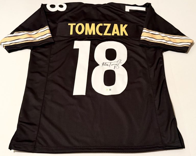 Mike Tomczak Pittsburgh Steelers signed Custom jersey Beckett Witnessed