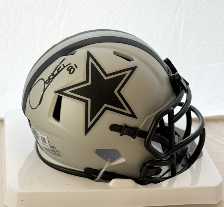Rocket Ismail signed Dallas Cowboys Rave mini helmet autographed Beckett Witness