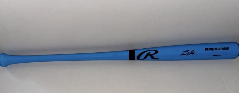 Sam Antonacci White Sox signed F/S Blue Fathers Day Bat Beckett Witnessed