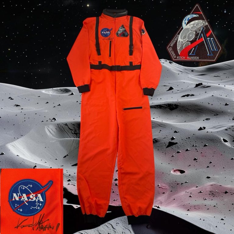 Victor J. Glover Signed NASA Spacesuit With Official 2026 Artemis II Patch AUTO